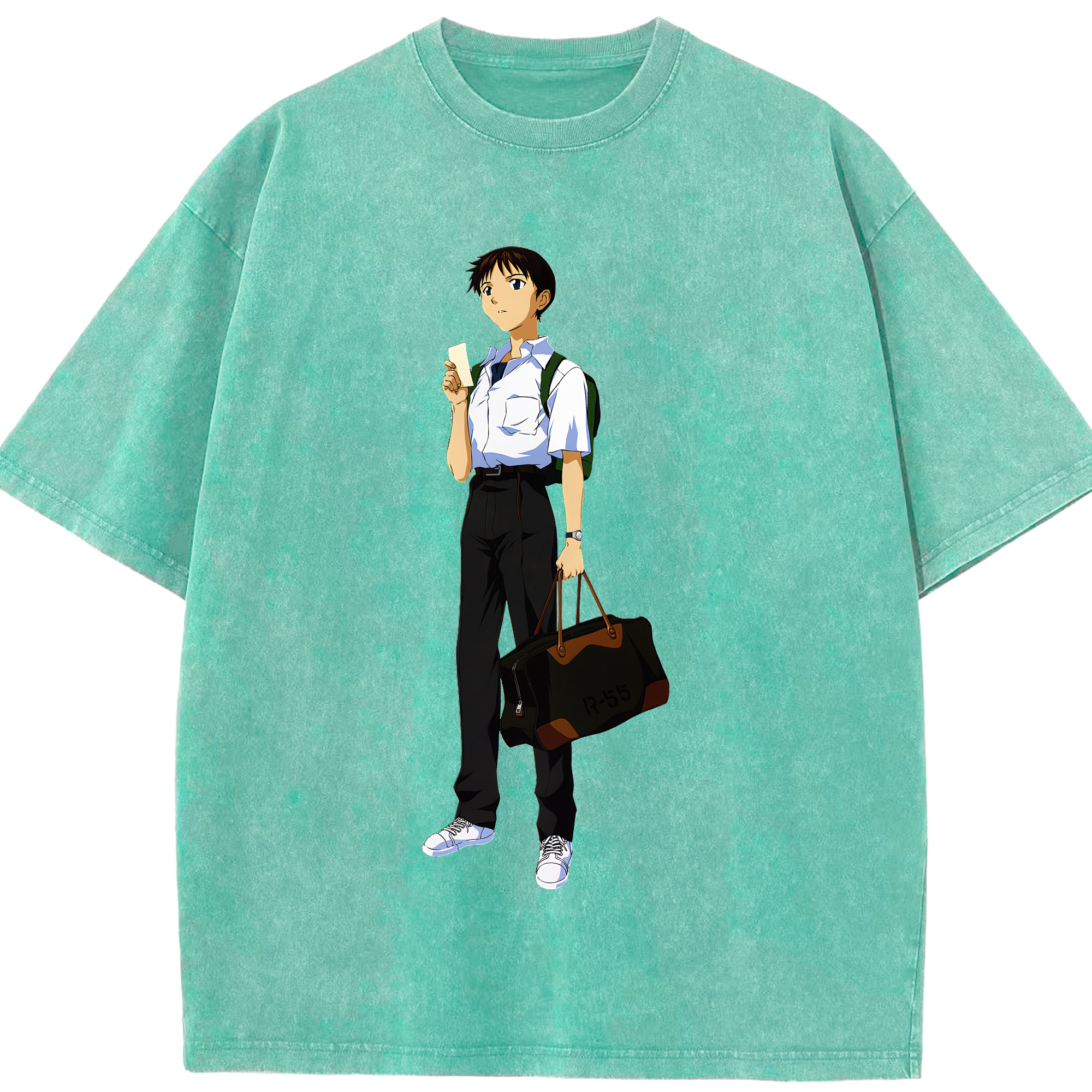 （画像用） EVA 新世紀エヴァンゲリオン 綿100% ヴィンテージ風 半袖Tシャツ（フロントプリント）